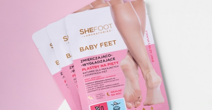 Efekt „baby feet” z nowymi Zmiękczająco-wygładzającymi plastrami na pięty od SHEFOOT