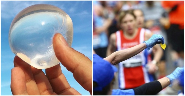 Podczas Maratonu Londyńskiego rozdawano biegaczom jadalne kapsułki z wodą zamiast tysięcy plastikowych butelek