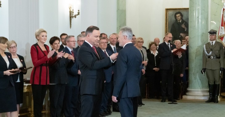 Prezes Hasco-Lek dr Stanisław Han odznaczony Orderem Odrodzenia Polski