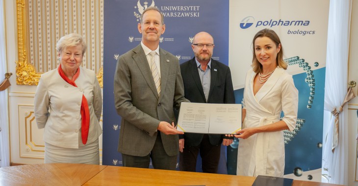 Polpharma Biologics i Uniwersytet Warszawski podpisują umowę o współpracy –  to kolejny krok ku międzynarodowej platformie współpracy naukowej  tworzonej przez firmę