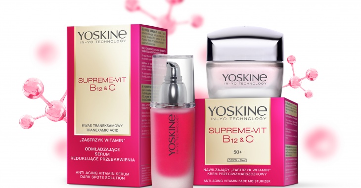 YOSKINE SUPREME-VIT B12 & C – odmładzająca moc różowej witaminy!