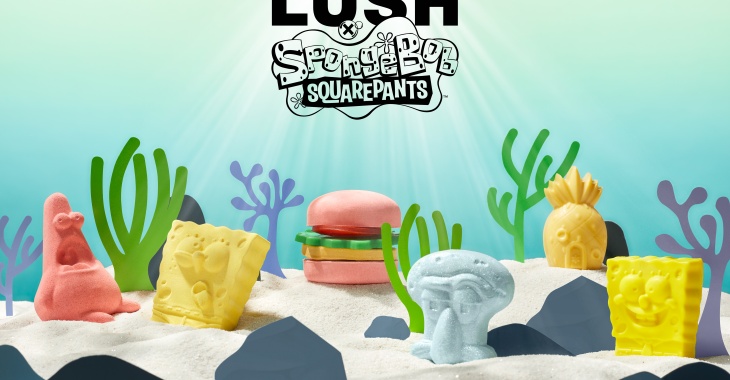 SpongeBob oraz LUSH wspólnie stworzyli kolekcję, która zachęca do ograniczenia plastiku i zadbania o oceany